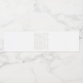 Etiket voor voedsel en drank (Enkel label)