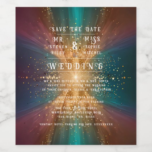 Etiket voor voedsel en drank (Enkel label)