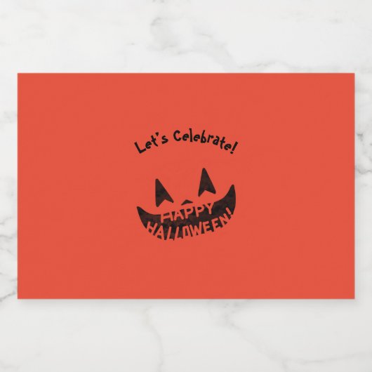 Etiket voor voedsel en drank (Enkel label)