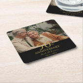 Etiket voor voedsel en drank kartonnen onderzetters (Schuin)