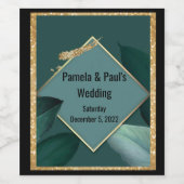 Etiket voor voedsel en dranken Set Customize Wedde (Enkel label)