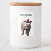 Etiket voor voedselcontainer 2x3 van beren welp (Voorkant)