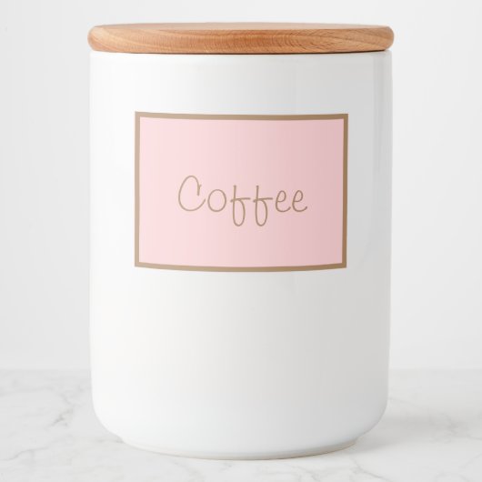 Etiket voor voedselcontainerbus koffie (Voorkant)