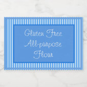 Etiket voor voedselverpakking Gluten Vrij multifun (Enkel label)