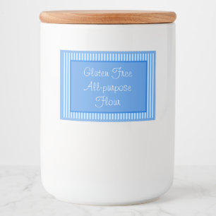 Etiket voor voedselverpakking Gluten Vrij multifun