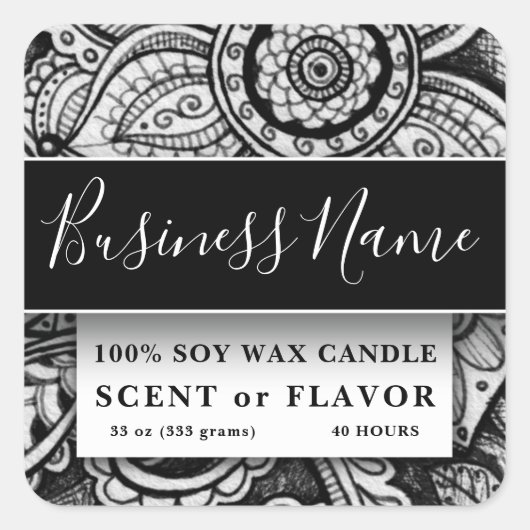 Etiket voor voedselverpakkingen Etnische exotische (Voorkant)