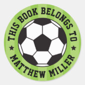 Etiket voor voetbal-bladwijzer (Voorkant)