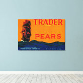 Etiket voor voetparels van de handelaarMedford, OF Canvas Afdruk (Insitu (Houten vloer))