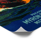 Etiket voor voetparels van de handelaarMedford, OF Poster (Hoek)