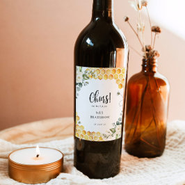 Etiket voor vrijgezellenfeest van bijen