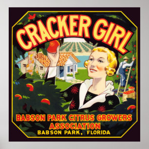 ETIKET VOOR  VRUCHTENVERPAKKING POSTER