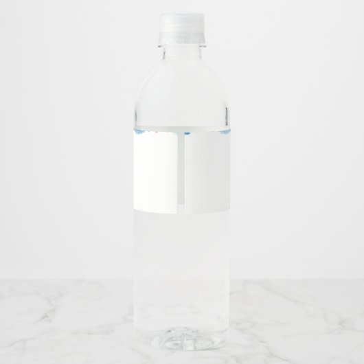 Etiket voor waterfles voor eerste verjaardag (Achterkant)