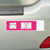 Etiket voor waterflesje Roze flesjes Roos Bumpersticker (Op auto)