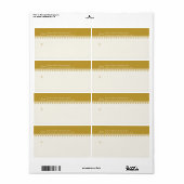 Etiket voor weddenschappen, goud (Full Sheet)