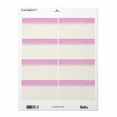 Etiket voor weddenschappen, roze (Full Sheet)