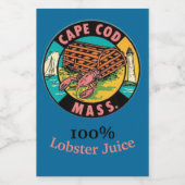 Etiket voor wijn, bewerken, eten en drinken (Enkel label)