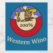 Etiket voor wijn, bewerken, eten en drinken (Enkel label)