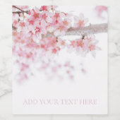 ETIKET VOOR WIJN : CHERRY BLOSSOM (Enkel label)