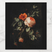 ETIKET VOOR WIJN : FLORAAL : ELIAS VAN DEN BROEK (Enkel label)