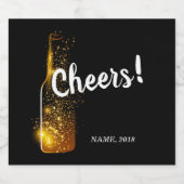 ETIKET VOOR WIJN - kaasmakers, jaren, bruiloft, ve (Enkel label)