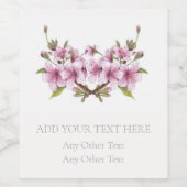 ETIKET VOOR WIJN : SAKURA CHERRY BLOSSOM :  (Enkel label)