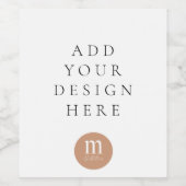 ETIKET VOOR WIJN STICKERS (Enkel label)