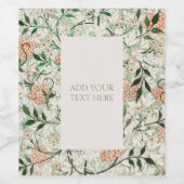 ETIKET VOOR WIJN : WILLIAM MORRIS : JASMINE (Enkel label)