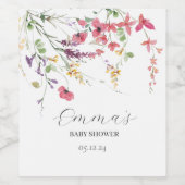 Etiket voor wilde-bloemenwijn, wilde-bloempitten e (Enkel label)