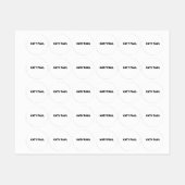 ETIKET VOOR witte TEXTUUR EENVOUDIG MINIMAAL TEKST Labels (Vel)