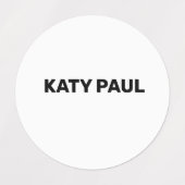 ETIKET VOOR witte TEXTUUR EENVOUDIG MINIMAAL TEKST Labels (Design 2)