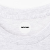 ETIKET VOOR witte TEXTUUR EENVOUDIG MINIMAAL TEKST Labels (Aangebracht)