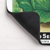  Etiket voor zaaizaad Kunst, groen kool Muismat (Hoek)