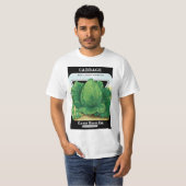  Etiket voor zaaizaad Kunst, groen kool T-shirt (Voorkant volledig)