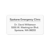 Etiket voor zakelijke verzending (Voorkant)