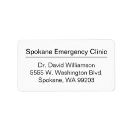 Etiket voor zakelijke verzending