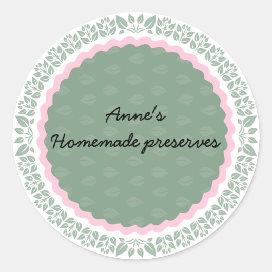 Etiket voor zelfgemaakte conserven IV (Voorkant)