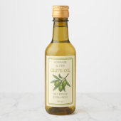 Etiket voor zelfgemaakte olijfolie op maat (Voorkant)