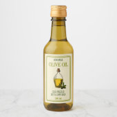 Etiket voor zelfgemaakte olijfolie op maat (Voorkant)