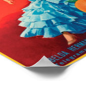 Etiket voor  zoutoplossing - danser poster (Hoek)