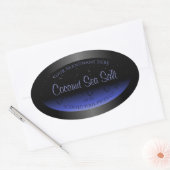 Etiket voor zwart en blauw gradiënt op zacht glitt (Envelop)