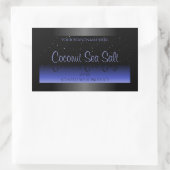 Etiket voor zwart en blauw gradiënt op zacht glitt (Tas)