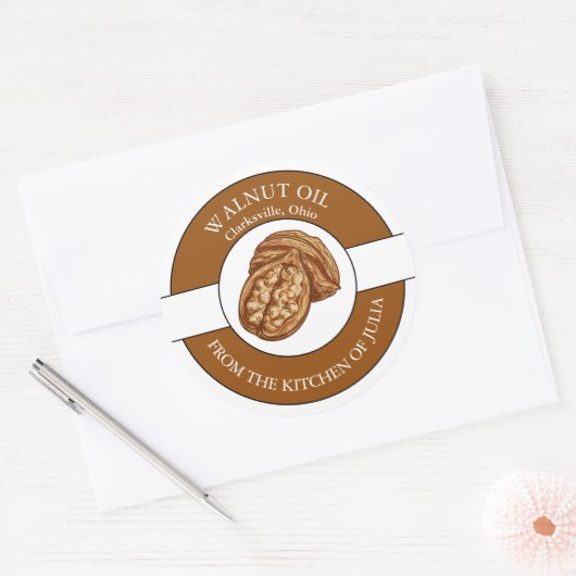 Etiket walnotenolie (Envelop)