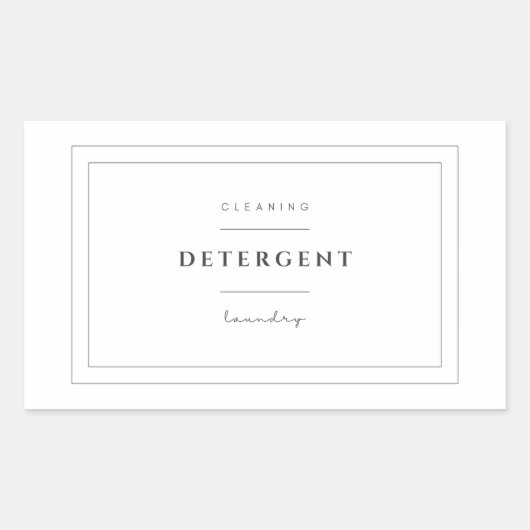 Etiket wasmiddel Stickers (Voorkant)