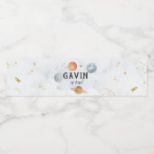 Etiket water buitenste ruimte (Enkel label)