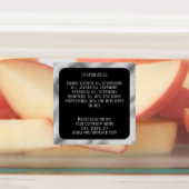 etiket waterdichte ingrediënten - zwart zilvervier labels (Aangebracht)