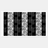 etiket waterdichte zeep - zwart & zilver labels (Vel)