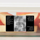 etiket waterdichte zeep - zwart & zilver labels (Aangebracht)