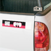 Etiket waterfles Formele Petten Elegante Retro Dre Bumpersticker (Op Truck)