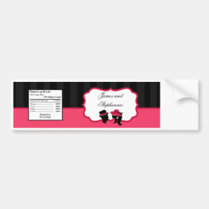 Etiket waterfles Formele Petten Elegante Retro Dre Bumpersticker