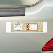 Etiket waterfles Geisha Bumpersticker (Op auto)